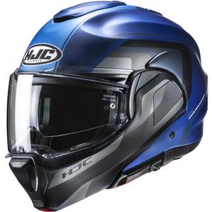 Opklapbare motorhelm HJC F100 Reff MC2SF blauwgrijs