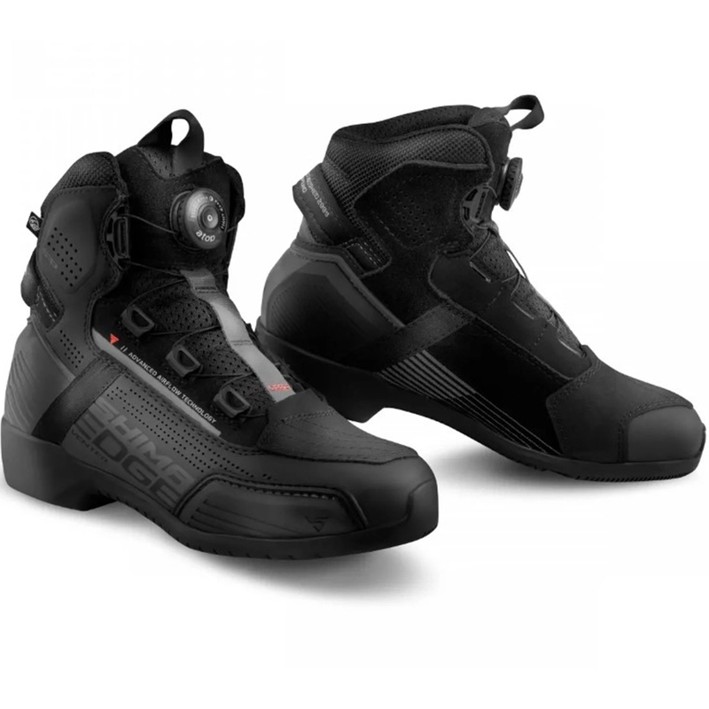 Dames Shima Edge Vent Zwarte Motorfiets Laarzen