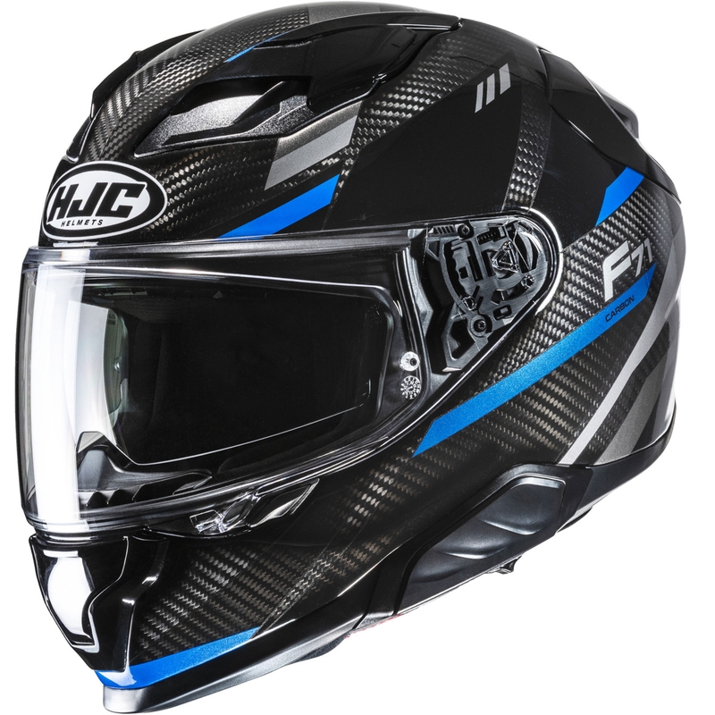 Integraal motorhelm HJC F71 CARBON Esira MC2 zwart-blauw