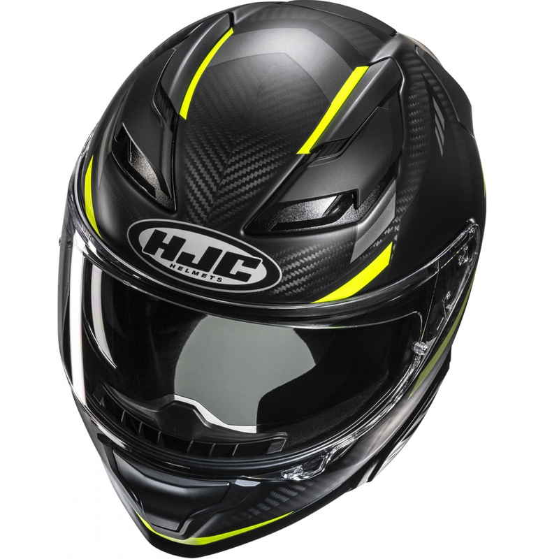 Integraal motorhelm HJC F71 CARBON Esira MC3HSF zwart-fluo geel