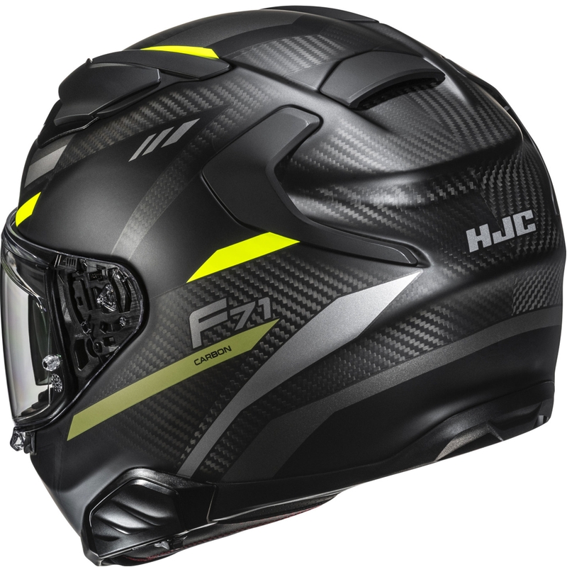 Integraal motorhelm HJC F71 CARBON Esira MC3HSF zwart-fluo geel