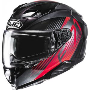 Integraal motorhelm HJC F71 Catos MC1 zwart-rood