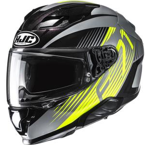 Integraal motorhelm HJC F71 Catos MC3H zwart-grijs-fluogeel