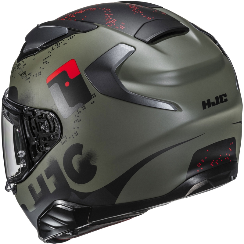 Integraal motorhelm HJC F71 Faco MC1SF khaki-zwart