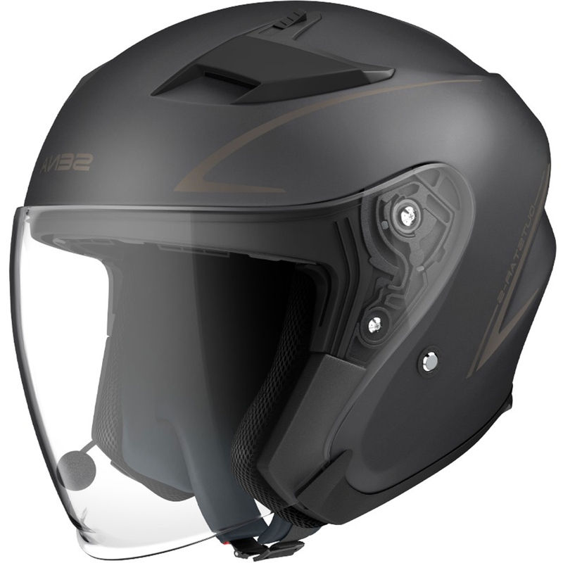 Open motorhelm SENA Outstar S zwart mat