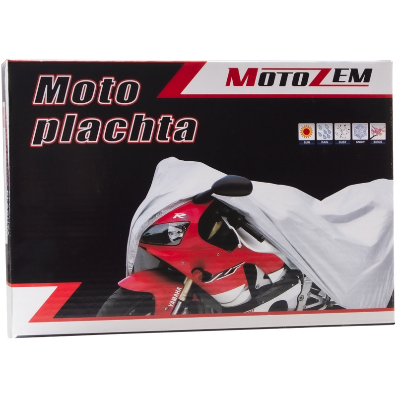 MotoZem motorfietsafdekzeil - zilver