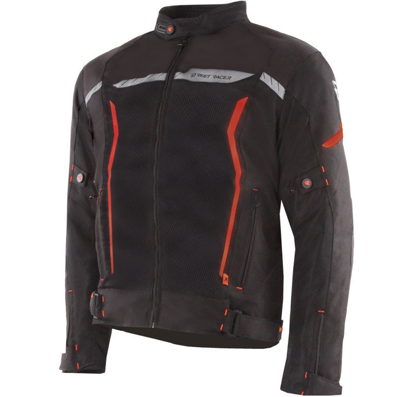 Street Racer Flex Air motorjack zwart-rood