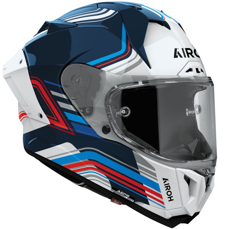 Airoh GP800 Hurricane integraal motorhelm glanzend blauw-wit