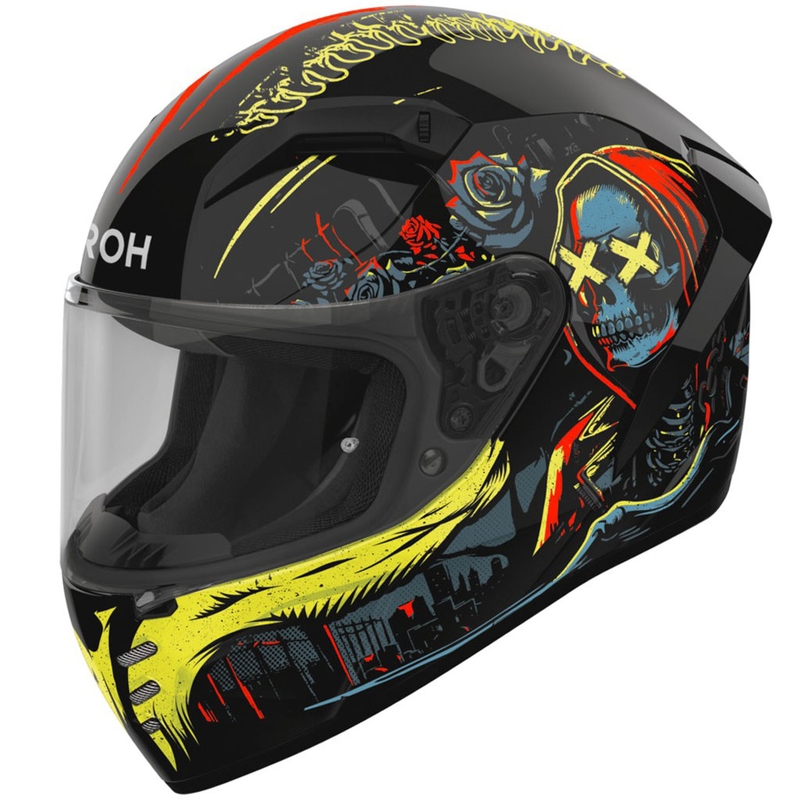 Airoh CONNOR Double Face integraal motorhelm glanzend zwart-geel