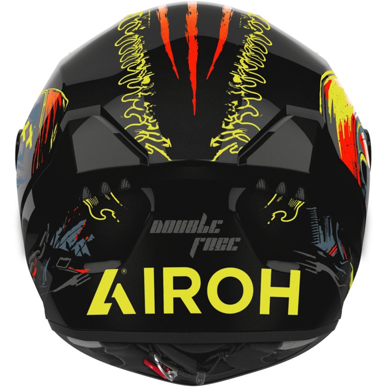 Airoh CONNOR Double Face integraal motorhelm glanzend zwart-geel