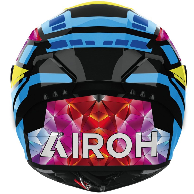 Airoh CONNOR Stellar integraal motorhelm glanzend geel-blauw-roze-zwart