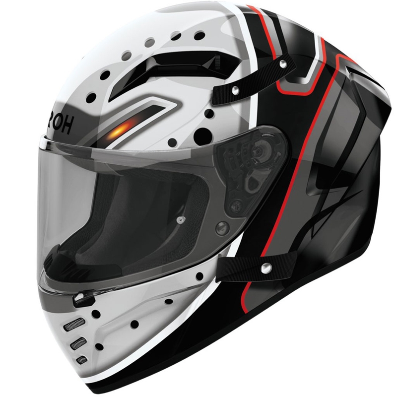 Airoh CONNOR Masker integraal motorhelm glanzend grijs-zwart