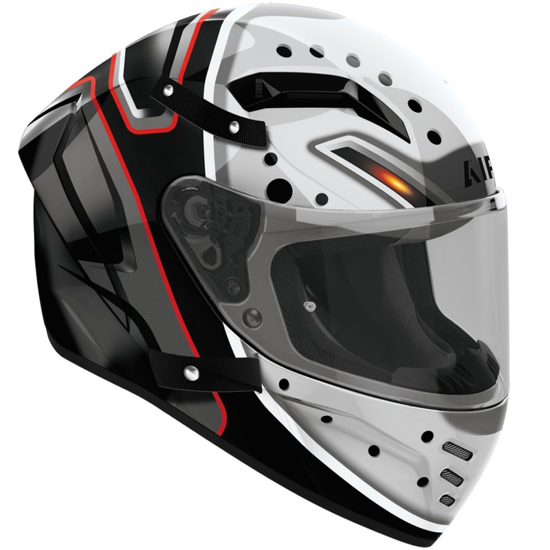 Airoh CONNOR Masker integraal motorhelm glanzend grijs-zwart