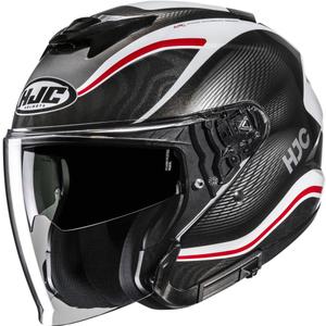 Open motorhelm HJC i31 Depe MC1 zwart-wit-rood