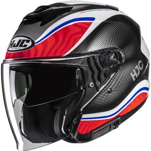 Open motorhelm HJC i31 Depe MC21 zwart-wit-rood-blauw