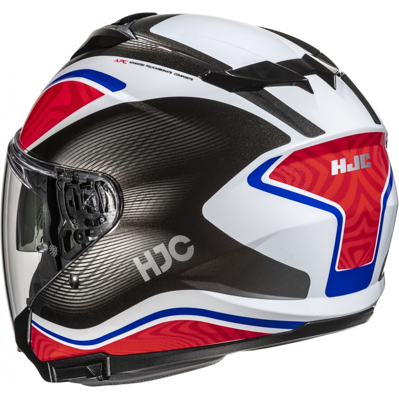Open motorhelm HJC i31 Depe MC21 zwart-wit-rood-blauw