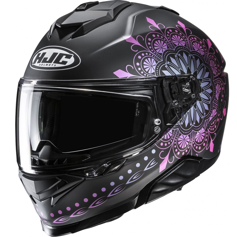 Integraal motorhelm HJC i71 Niel MC28SF zwart-roze
