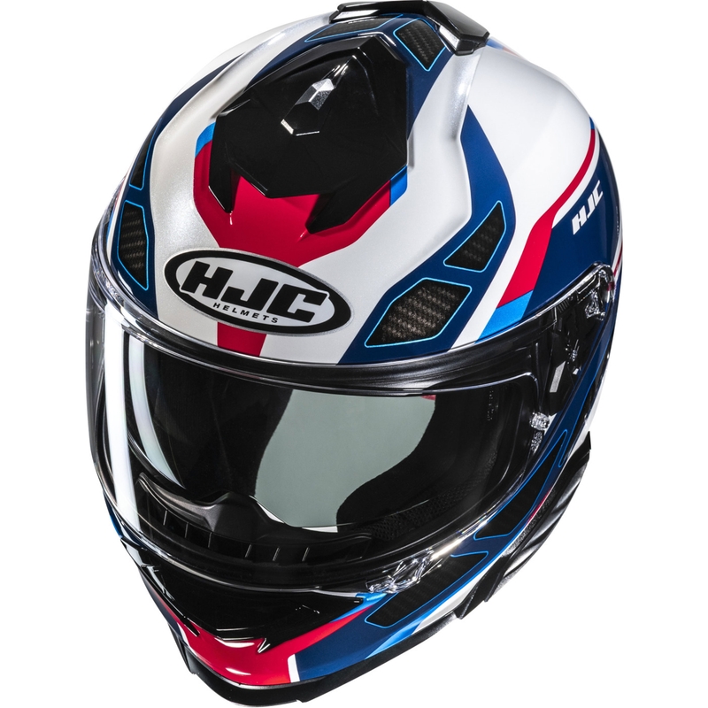 HJC i71 Zest MC21 integraal motorhelm blauw-wit-rood