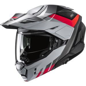 Opklapbare motorhelm HJC i80 Imes MC1SF grijs-zwart-rood