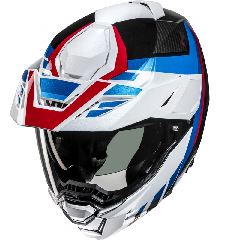 Opklapbare motorhelm HJC i80 Imes MC21 zwart-wit-blauw-rood