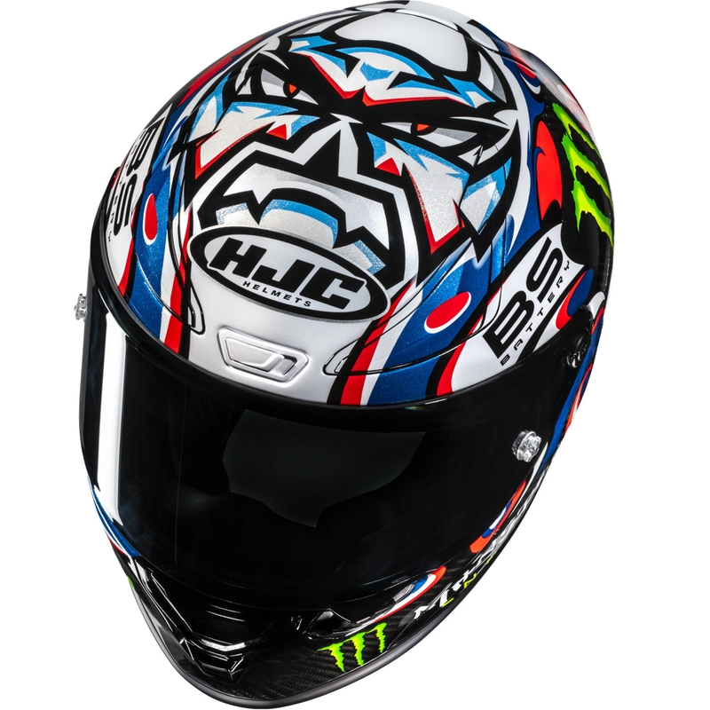 Integrale motorhelm HJC RPHA 1 V2 CARBON Quartararo Le Mans III MC25 veelkleurig