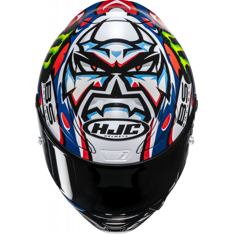 Integrale motorhelm HJC RPHA 1 V2 CARBON Quartararo Le Mans III MC25 veelkleurig