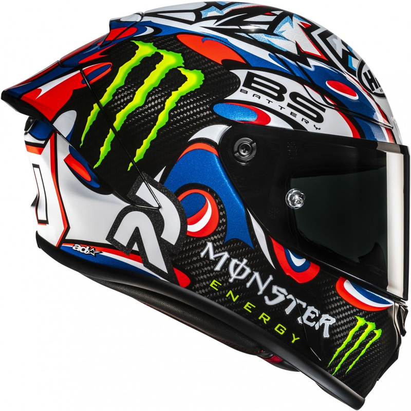 Integrale motorhelm HJC RPHA 1 V2 CARBON Quartararo Le Mans III MC25 veelkleurig