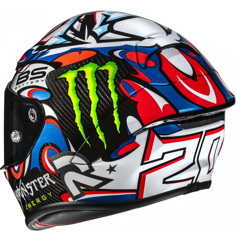 Integrale motorhelm HJC RPHA 1 V2 CARBON Quartararo Le Mans III MC25 veelkleurig