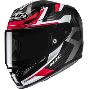 Integraal motorhelm HJC RPHA 12 CARBON Xentra MC1 zwart-wit-rood