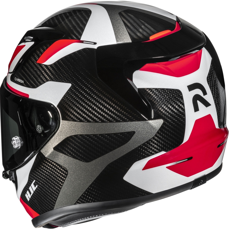 Integraal motorhelm HJC RPHA 12 CARBON Xentra MC1 zwart-wit-rood