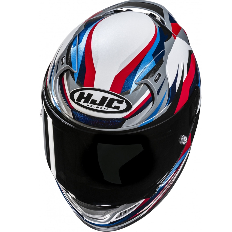 Integraal motorhelm HJC RPHA 12 Dravix MC21 wit-zwart-blauw-rood