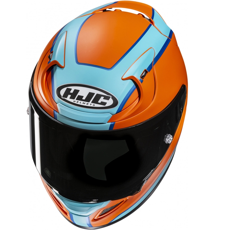 Integraal motorhelm HJC RPHA 12 Respon MC27SF oranje-blauw
