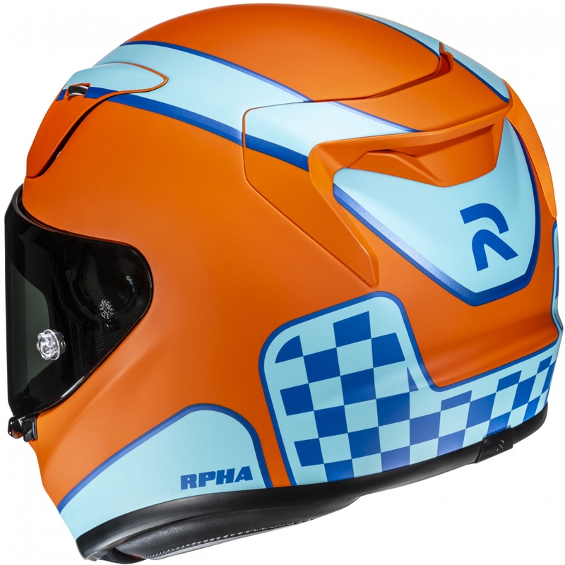 Integraal motorhelm HJC RPHA 12 Respon MC27SF oranje-blauw