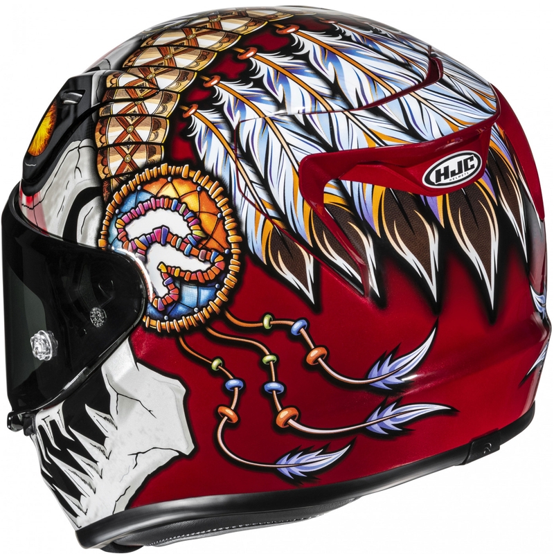 HJC RPHA 12 Skully MC1 integraal motorhelm wit-rood