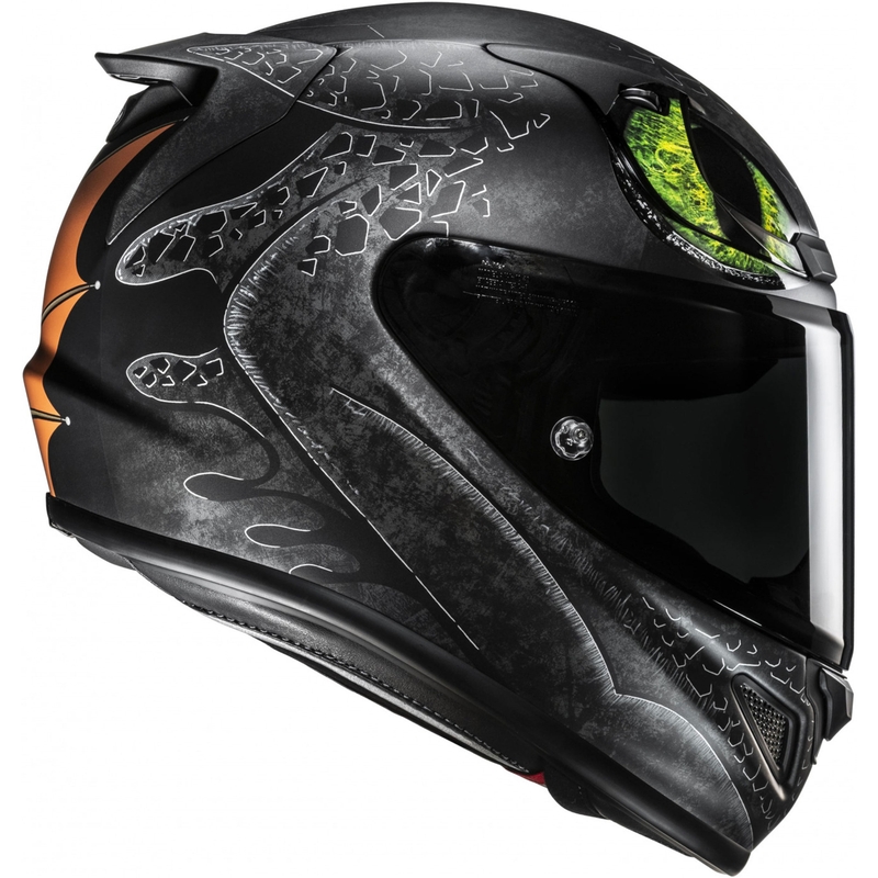 Integraal motorhelm HJC RPHA 12 Toothless II Universal MC4SF zwart