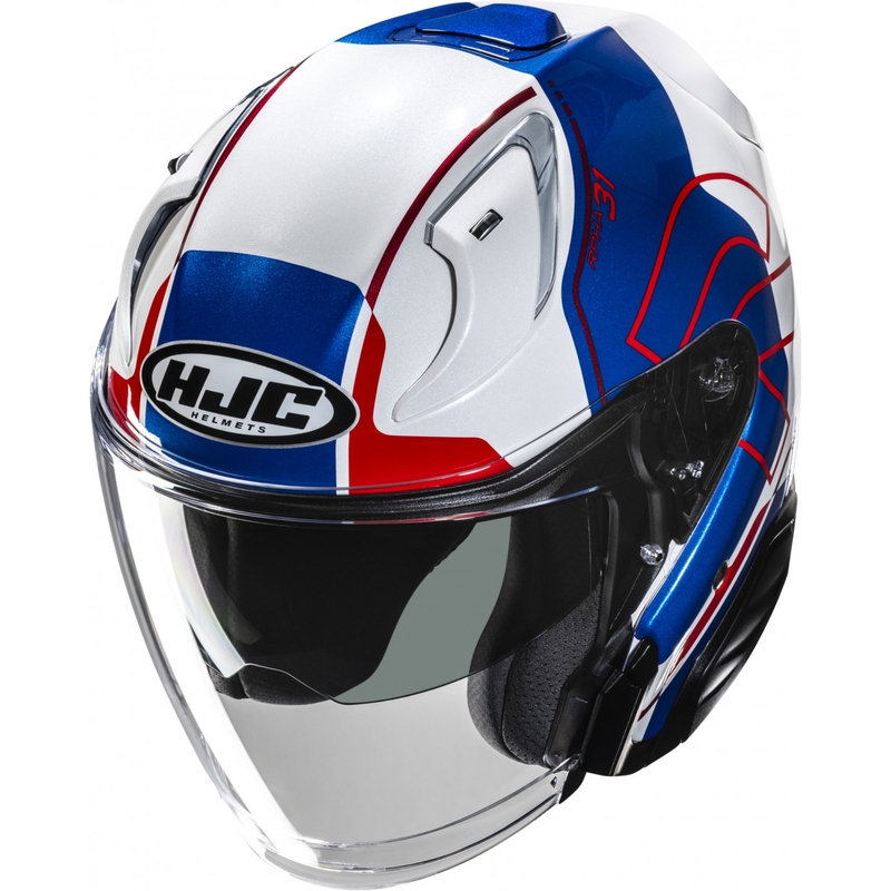 Open motorhelm RPHA 31 Dereen MC21 wit-blauw-rood