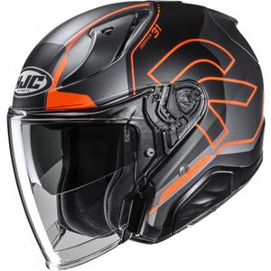 Open motorhelm RPHA 31 Dereen MC6HSF zwart-grijs-oranje