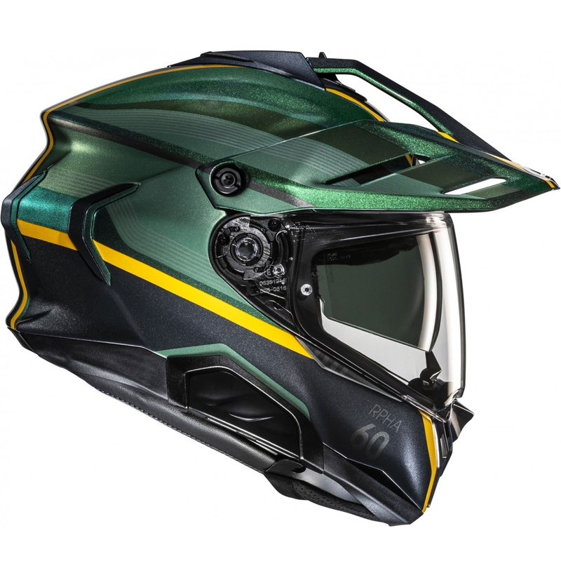 Enduro motorhelm HJC RPHA 60 Arbre MC4 groen-zwart-geel