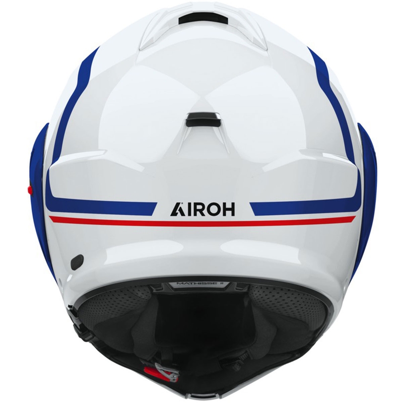 Airoh Mathisse 2 Genius opklapbare motorhelm glanzend blauw-rood