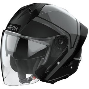 Open motorhelm Airoh H21 Square mat-glanzend zwart-grijs