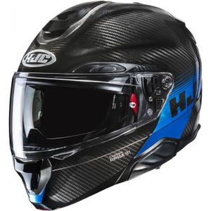 Opklapbare motorhelm HJC RPHA 91 CARBON Elig MC2 zwart-blauw