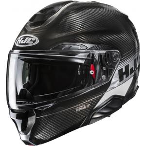 Opklapbare motorhelm HJC RPHA 91 CARBON Elig MC5 zwart-grijs