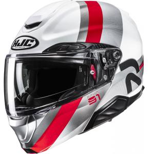 HJC RPHA 91 Fensh MC1 opklapbare motorhelm wit-zilver-rood