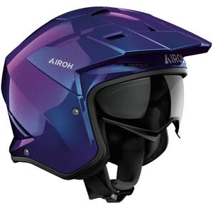 Trial motorhelm Airoh Kombakt Shimmer glanzend paarsblauw