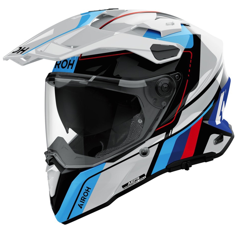 Endurohelm Airoh Commander 2 Skip glanzend wit