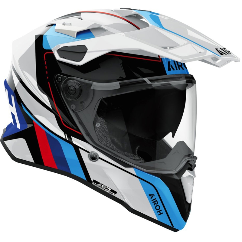 Endurohelm Airoh Commander 2 Skip glanzend wit