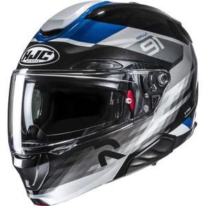 Opklapbare motorhelm HJC RPHA 91 Madal MC2 zwart-grijs-blauw