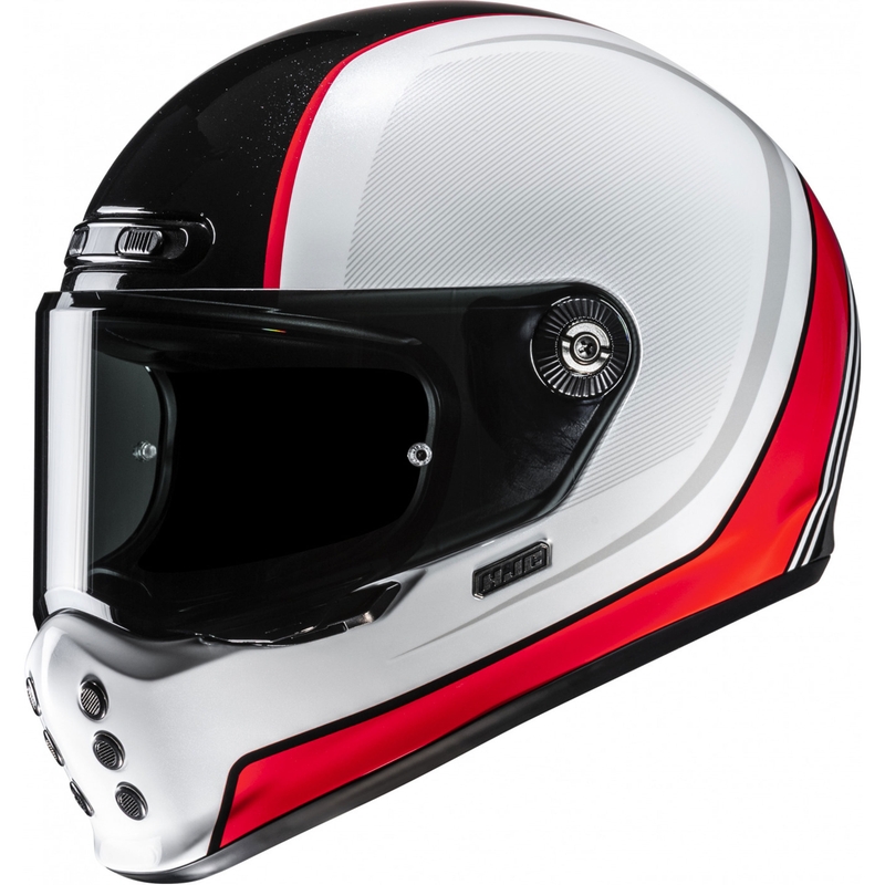 Integraal motorhelm HJC V10 Hodu MC1 wit-zwart-rood