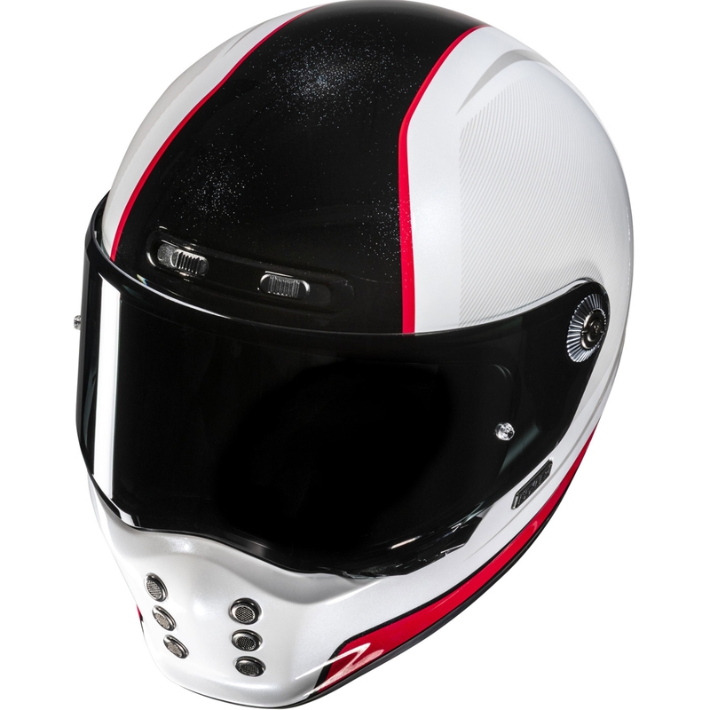 Integraal motorhelm HJC V10 Hodu MC1 wit-zwart-rood
