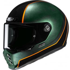 Integraal motorhelm HJC V10 Hodu MC47 groen-zwart-oranje